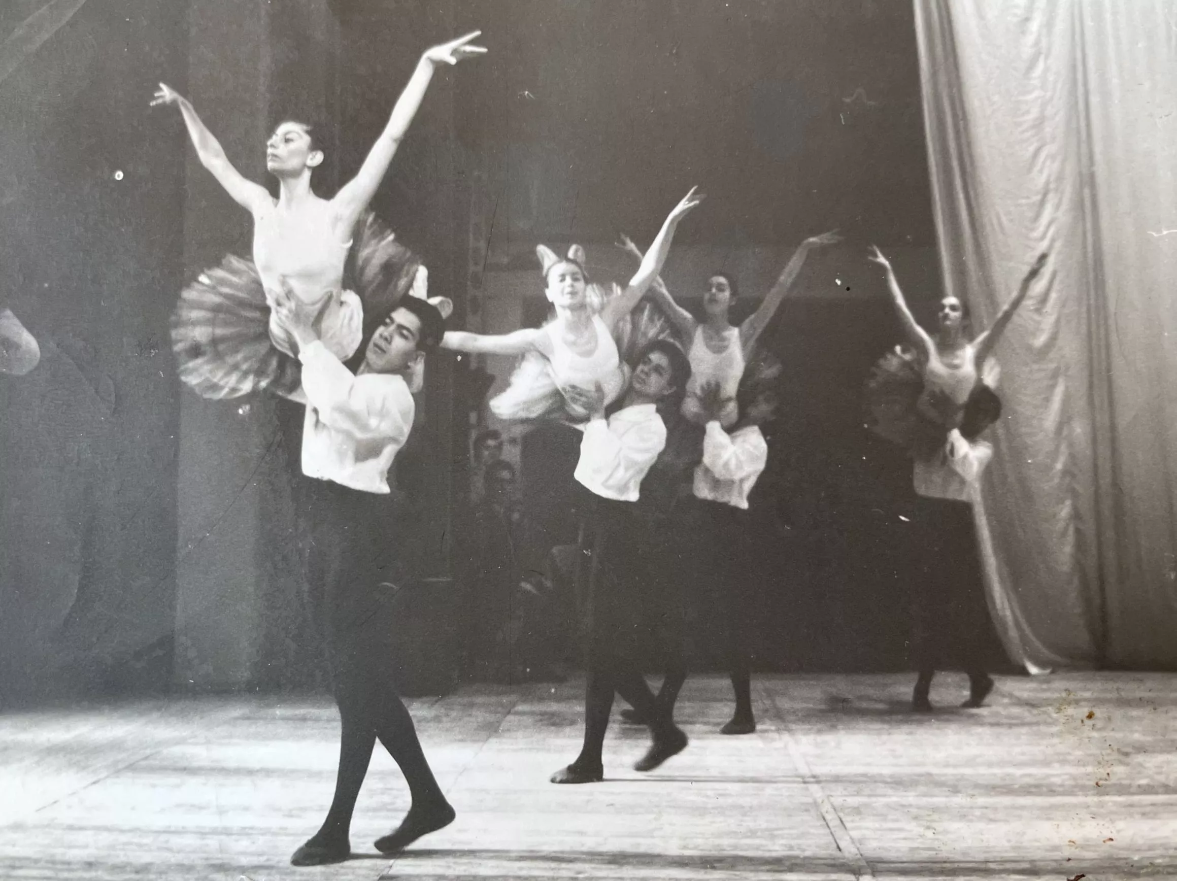 Arpi performing on stage during her 20-year professional ballet career in Armenia